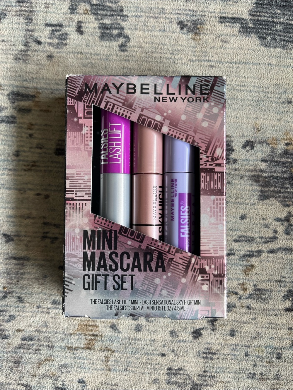 Maybelline Mini Mascara Trio - Pink, Rose-Gold & Purple